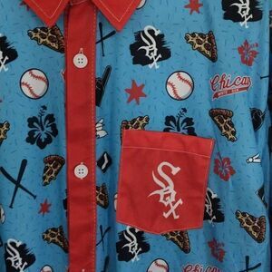 Chicago White Sox, Ultimate Fan Shirt, XL, Pizza and Baseball